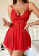 Sexy V-Neck Lace Strap Nightdress