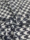 Spring And Summer Chic Halter Neck Sleeveless Houndstooth Printed Loose Top High Waist Pants Two Piece Set