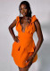 Women summer V-neck high waist Strap Dress