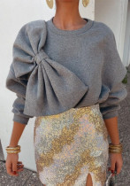 Women Bow Casual Long Sleeve Top Women Bow Casual Long Sleeve Top