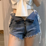 Summer And Autumn Women's Denim Shortssexy High Waist Denim Pants