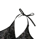 Sexy Reflective Two Pieces Bikini Beach Holidays Low Back Swimsuit