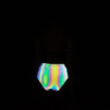 Reflective Bikini Sexy Lace-Up Two Pieces Swimsuit Nightclub Women's Clothing