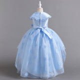Girls' puffy princess dress