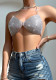 Women Solid Halter Neck Backless Bra