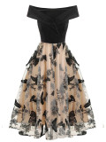 Women Velvet Sexy Off Shoulder Dress Evening Dress