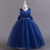Girls Bow Princess Dress Children's Performance Dress