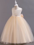 Girls Bow Princess Dress Children's Performance Dress