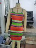 Women's Summer Striped Slim Strap Dress
