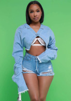 Women Casual Loose Denim Jacket