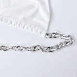 Women Sexy Summer Halter Neck Hollow Chain Backless Top