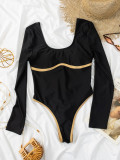 Women Backless One-piece Swimsuit