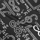 Women's Print Tight Fitting Long Sleeve Two-Piece Midi Shorts Set