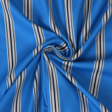Women Sexy Sleeveless Striped Print Jumpsuit
