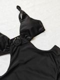 Sexy Deep V Slim Fit One-Piece Swimsuit