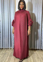 Solid Color Long Sleeve Chic Plus Size Women's Loose Dress Solid Color Long Sleeve Chic Plus Size Women's Loose Dress