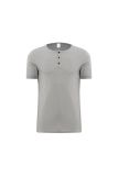 Men's Short Sleeve Button Collar T-Shirt