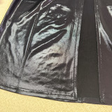 Women Summer U-Neck Solid Slit Sleeveless Dress