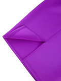 Women spring studded V neck Elegant party Ruffle Sleeve dress