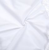 Women's Summer Sexy Strapless Ruffle Tassel Dress