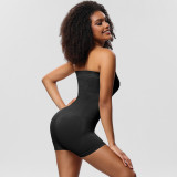 Women's Body-Shaping Bodysuit With Removable Straps Strapless Shapewear