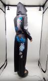 Women's Fashion Casual Print Hooded Two Piece Pants Set