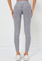 Women Pocket Quick Drying Yoga Pants Pleated High Waist Running Pants