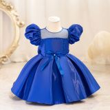 Children's Dress Puff Sleeve Baby Girl Princess Dress
