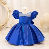 Children's Dress Puff Sleeve Baby Girl Princess Dress