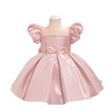 Children's Dress Puff Sleeve Baby Girl Princess Dress