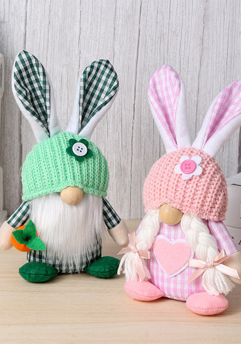 Easter Plaid Rabbit Props Ornaments Decoration
