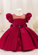 Children's Dress Puff Sleeve Baby Girl Princess Dress