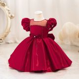 Children's Dress Puff Sleeve Baby Girl Princess Dress