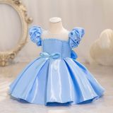 Children's Dress Puff Sleeve Baby Girl Princess Dress