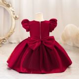 Children's Dress Puff Sleeve Baby Girl Princess Dress