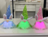 Easter Sequin Rabbit Luminous Doll Holiday Decoration Ornaments