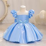 Children's Dress Puff Sleeve Baby Girl Princess Dress
