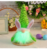 Easter Sequin Rabbit Luminous Doll Holiday Decoration Ornaments