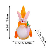 Easter Bunny Decorative Faceless Doll Ornament