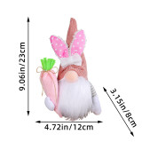 Easter Bunny Decorative Faceless Doll Ornament