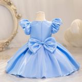 Children's Dress Puff Sleeve Baby Girl Princess Dress
