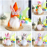 Easter Bunny Decorative Faceless Doll Ornament