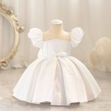 Children's Dress Puff Sleeve Baby Girl Princess Dress