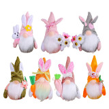 Easter Bunny Decorative Faceless Doll Ornament