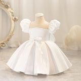 Children's Dress Puff Sleeve Baby Girl Princess Dress