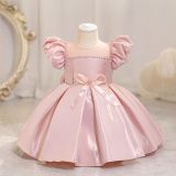 Children's Dress Puff Sleeve Baby Girl Princess Dress