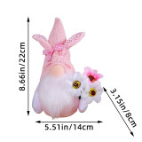 Easter Bunny Decorative Faceless Doll Ornament