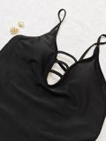 Slim Fit Mesh One-Piece Swimsuit