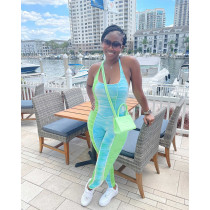 Women Summer Print Sleeveless Jumpsuit Women Summer Print Sleeveless Jumpsuit