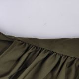 Women Sexy Solid V Neck Dress